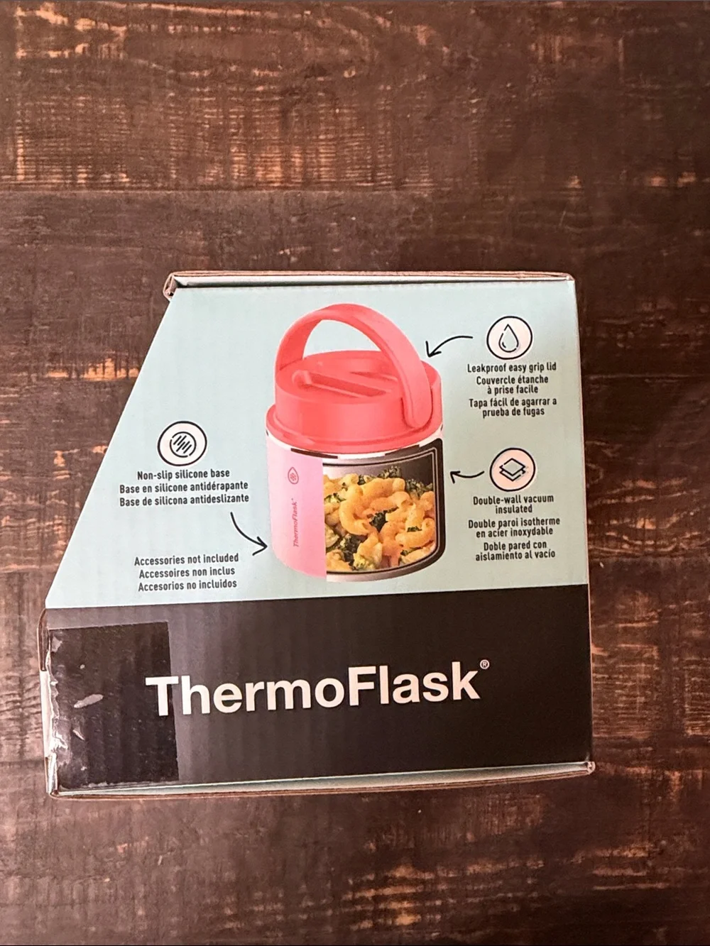 ThermoFlask Insulated Food Jars – Teal & Pink